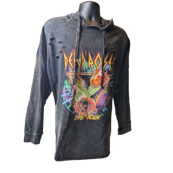 Torrid Hoodie Dead Roses 80s Tour Women 3X Distressed Sweatshirt Vintage Band - Picture 14 of 16